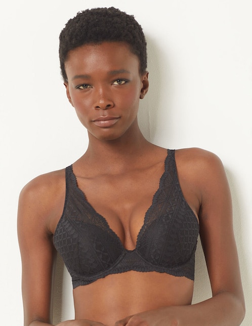 Brassiere balconette con copa preformada para mujer 1