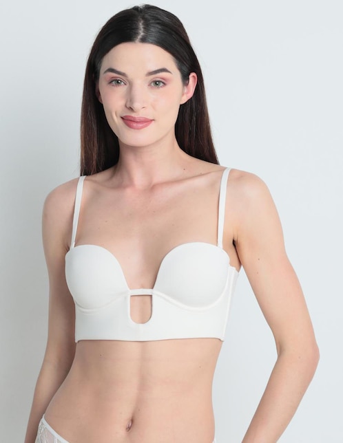 Brassiere demi con copa para mujer 1