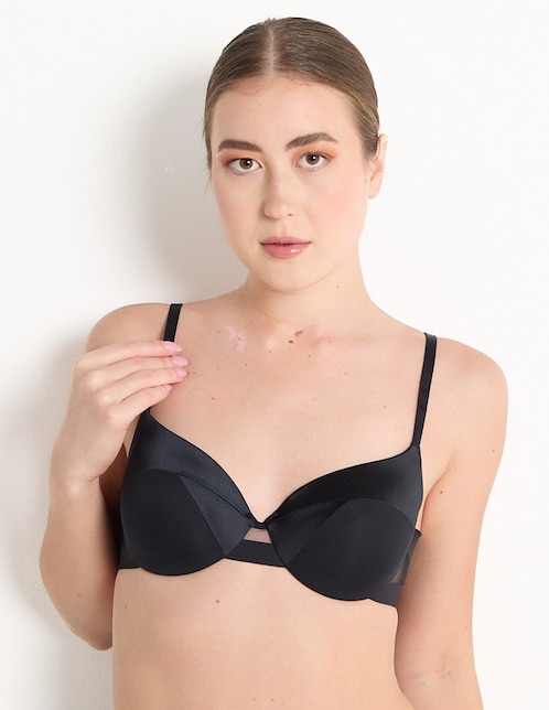 Brassiere demi con copa para mujer 1