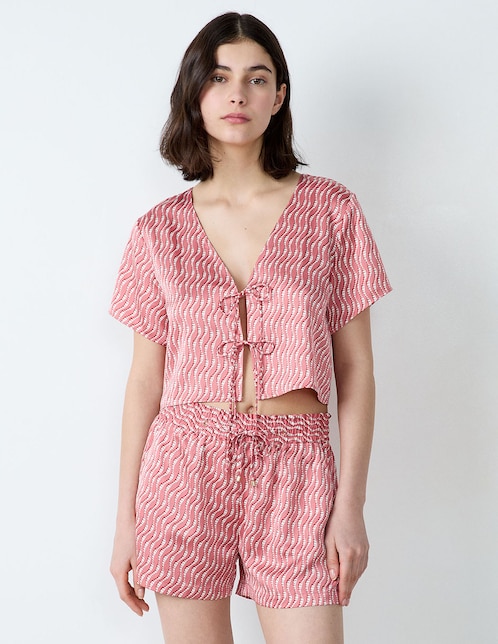 Playera pijama estampado para mujer