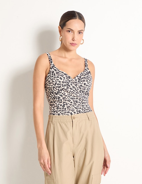 Body ETAM escote bajo para mujer