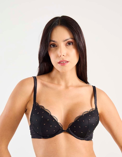Brassiere demi etam con copa para mujer