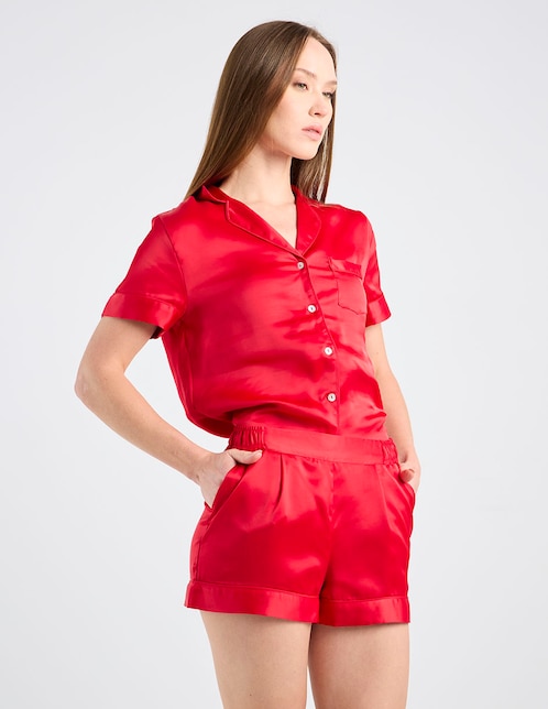 SHORT PIJAMA FULL OF LO, EG, ROJO