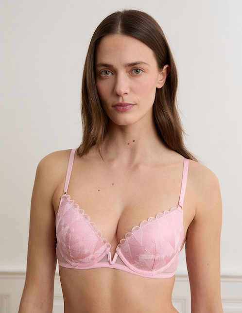 Brassiere demi copa preformada para mujer 1