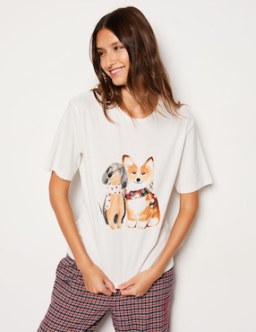 Playera Pijama ETAM Estampada Para Mujer