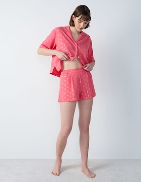 Short Pijama ETAM Estampado De Algodón Para Mujer