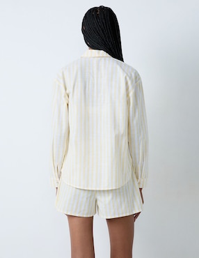 Playera pijama Etam estampado a rayas para mujer