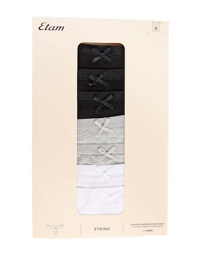 Set tanga Etam de algodón para mujer