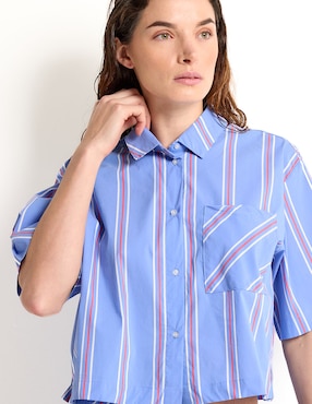 Playera pijama Etam estampado a rayas para mujer
