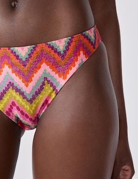 Bikini Etam estampado a la cadera para mujer