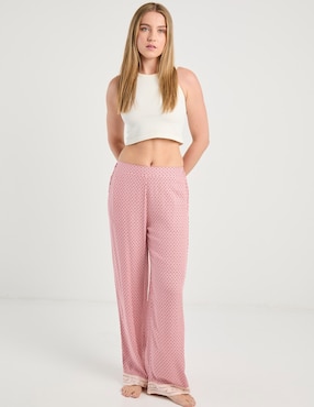 Pantalón pijama Etam de algodón para mujer