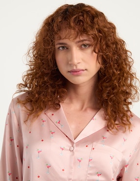 Playera pijama Etam estampado microprint para mujer