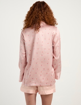Playera pijama Etam estampado microprint para mujer