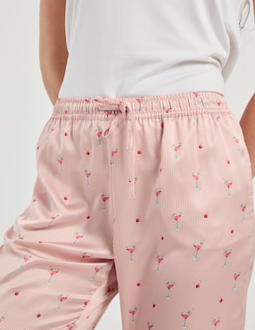 Pantalón pijama Etam de algodón para mujer