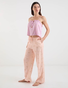 Pantalón pijama Etam de algodón para mujer