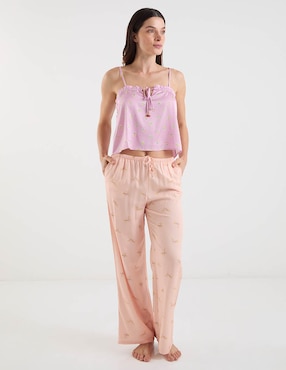 Pantalón pijama Etam de algodón para mujer