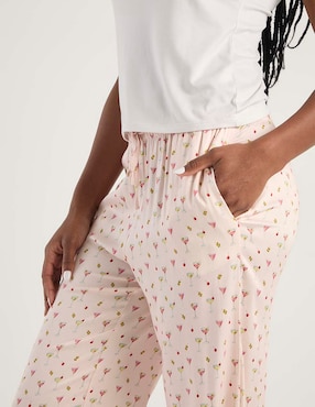 Pantalón pijama Etam de algodón para mujer