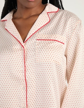 Playera pijama Etam estampado microprint para mujer