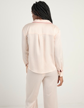 Playera pijama Etam estampado microprint para mujer