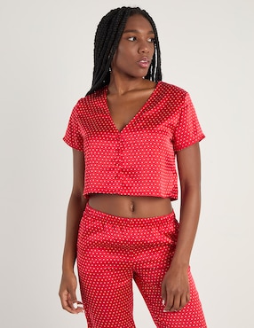 Playera pijama Etam estampado lunares para mujer