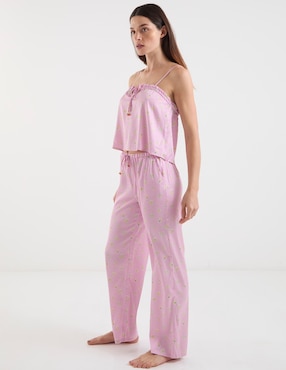 Pantalón pijama Etam de algodón para mujer