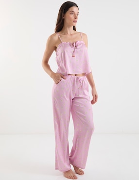 Pantalón pijama Etam de algodón para mujer