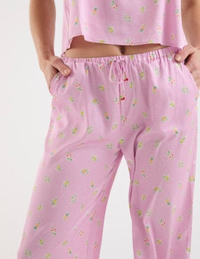 Pantalón pijama Etam de algodón para mujer