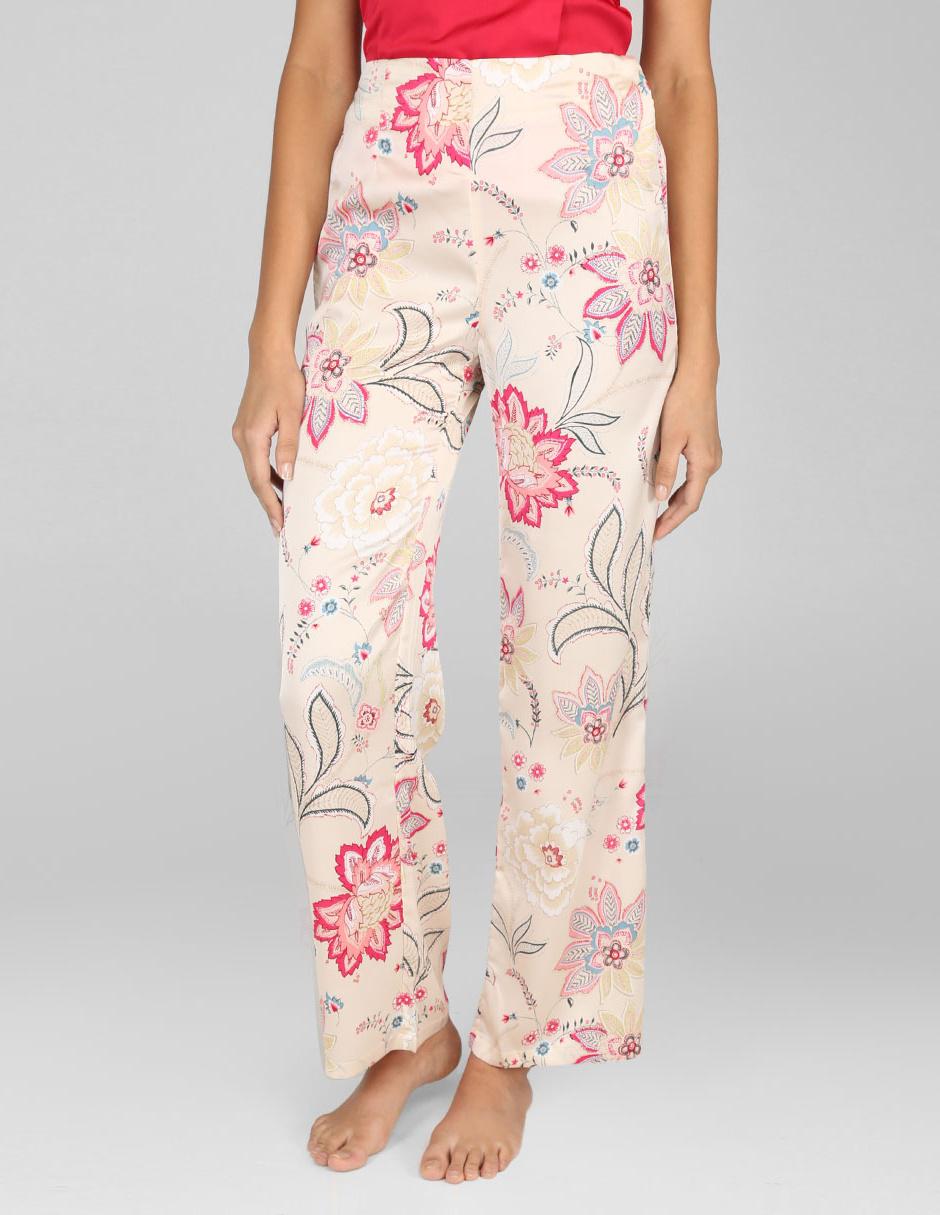 Pantalón pijama ETAM crudo con diseño floral en Liverpool