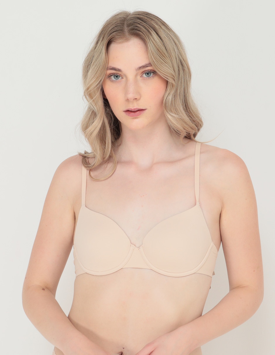 Brassiere demi con copa para mujer