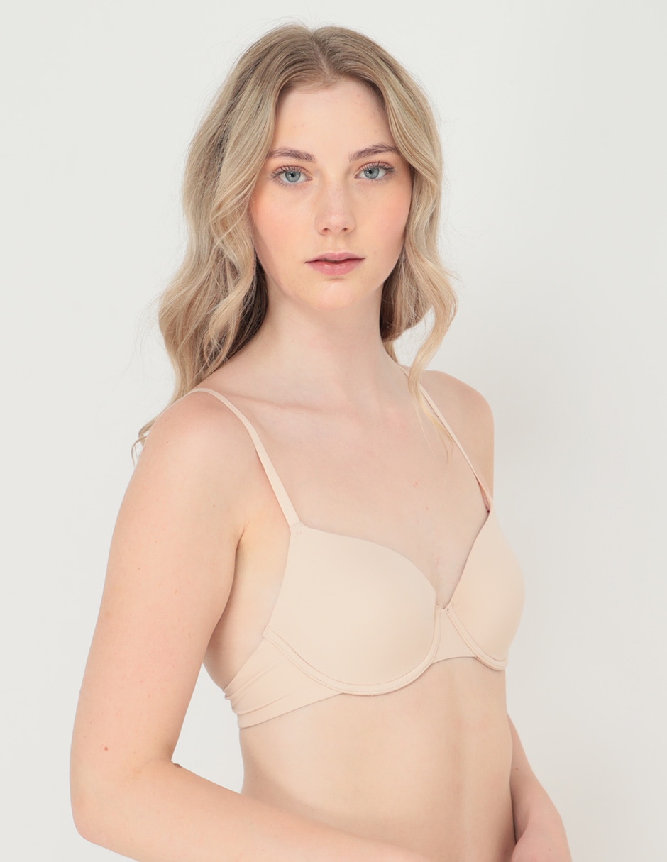 Brassiere demi con copa para mujer 2
