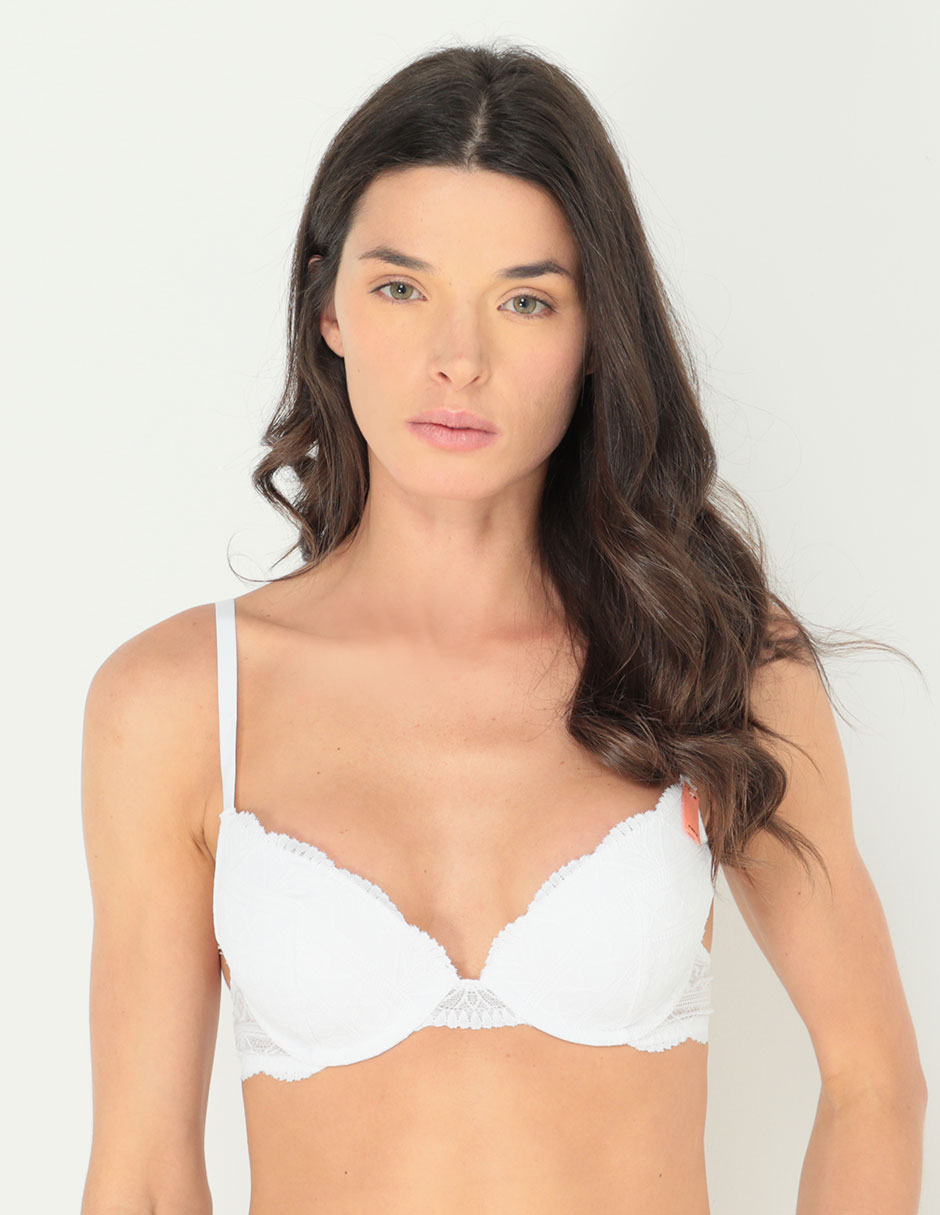 Brassiere demi copa preformada para mujer Brassiere demi copa preformada para mujer