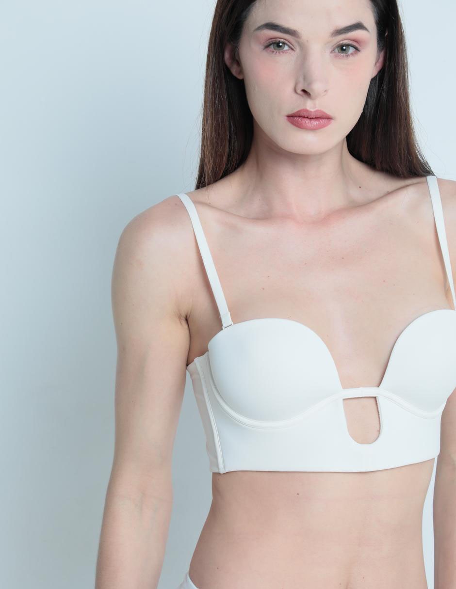 Brassiere demi con copa para mujer 4