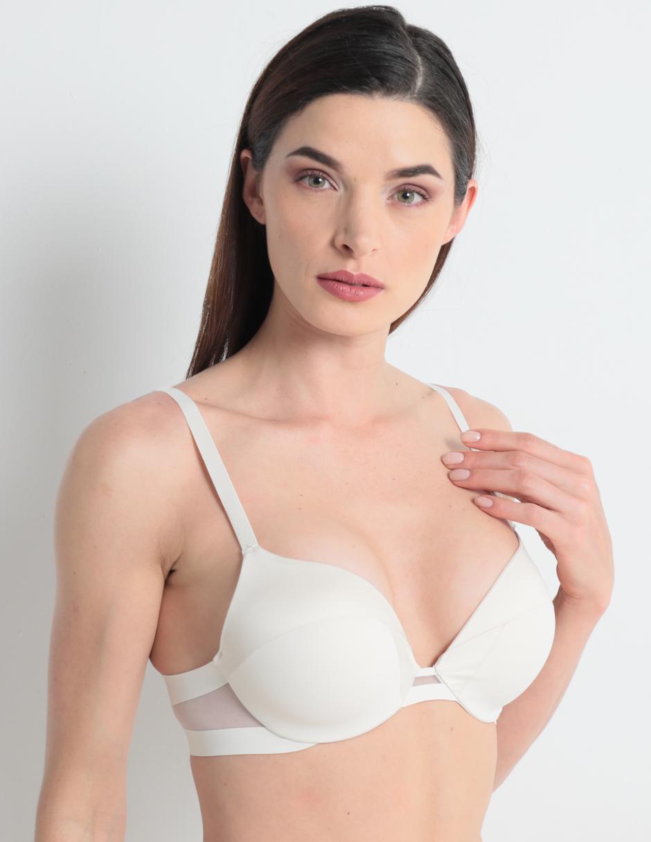 BRASSIERE INVISIBLE, 36C, BEIGE
