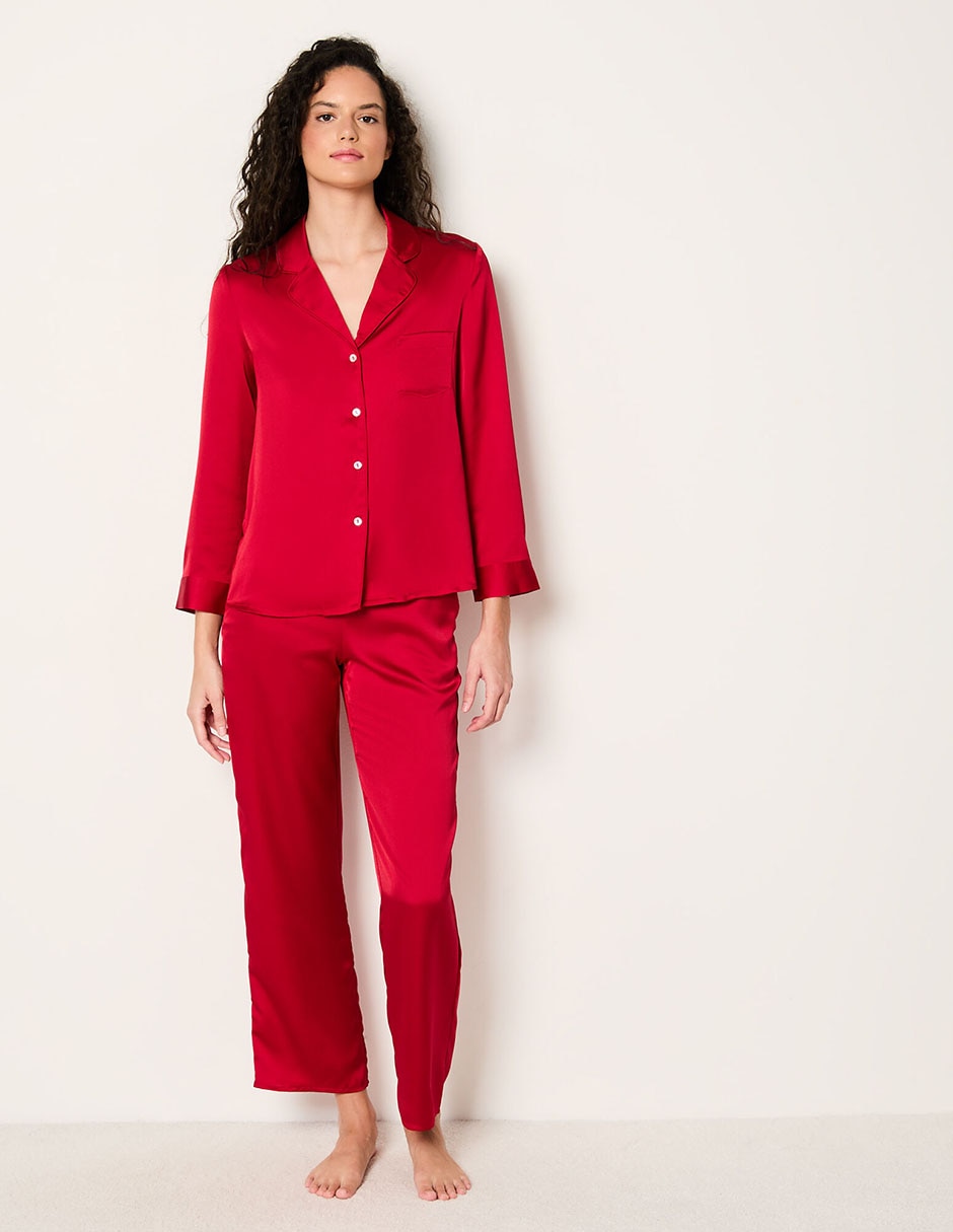 Etam Camisa De Dormir Manga Larga Mujer Conjunto Pijama ETAM Para