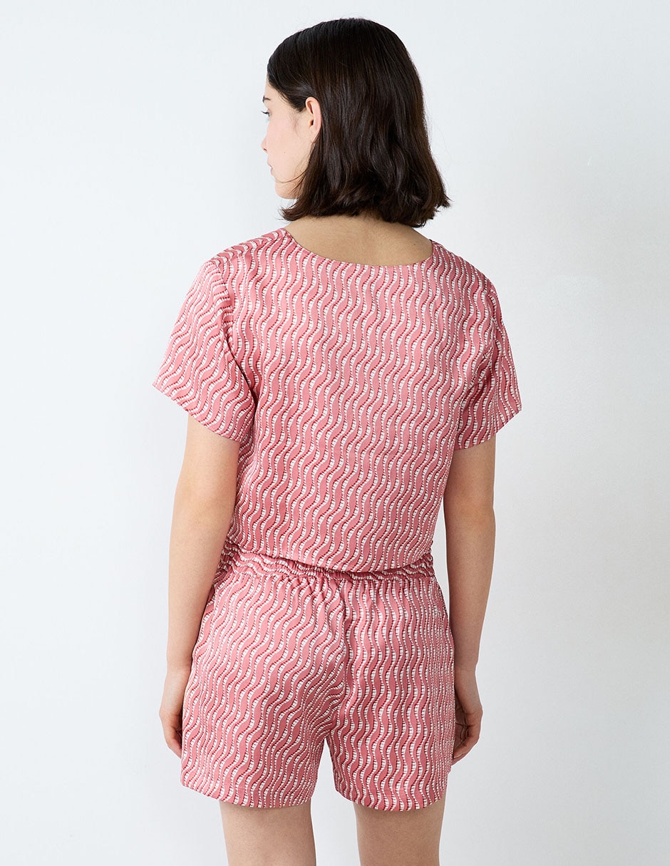 Playera pijama estampado para mujer 2