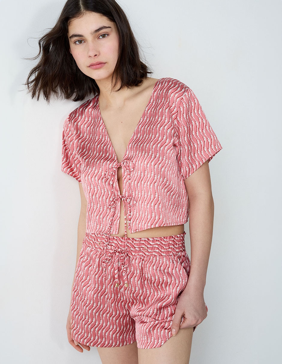 Playera pijama estampado para mujer 3