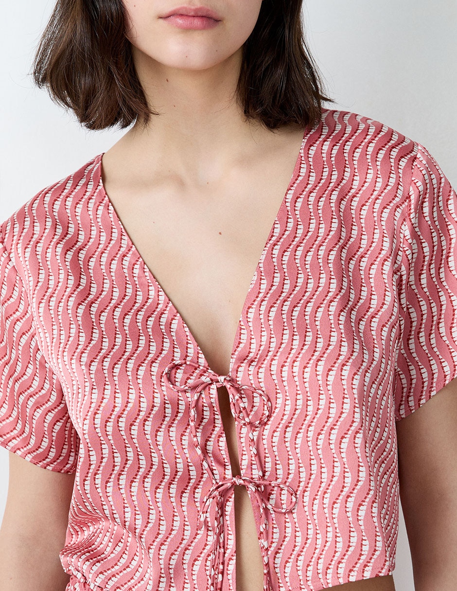Playera pijama estampado para mujer 4