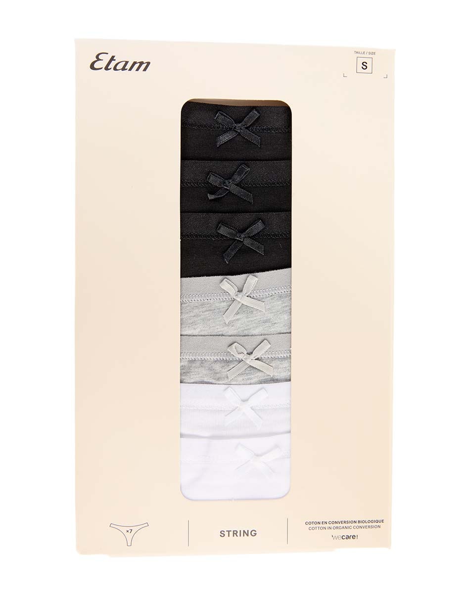 Set tanga de algodón para mujer 6