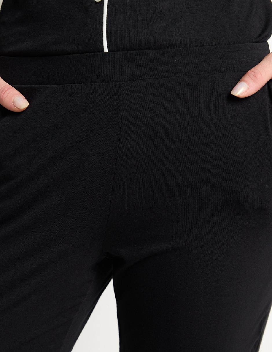 PANTALÓN ALBANE LISO, XL, NEGRO