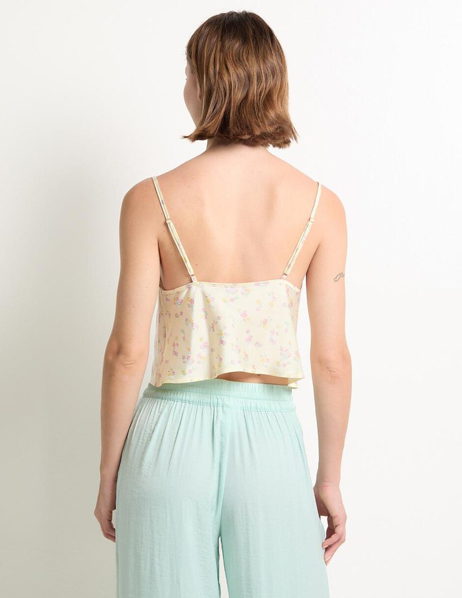 Playera pijama estampado floral para mujer 2