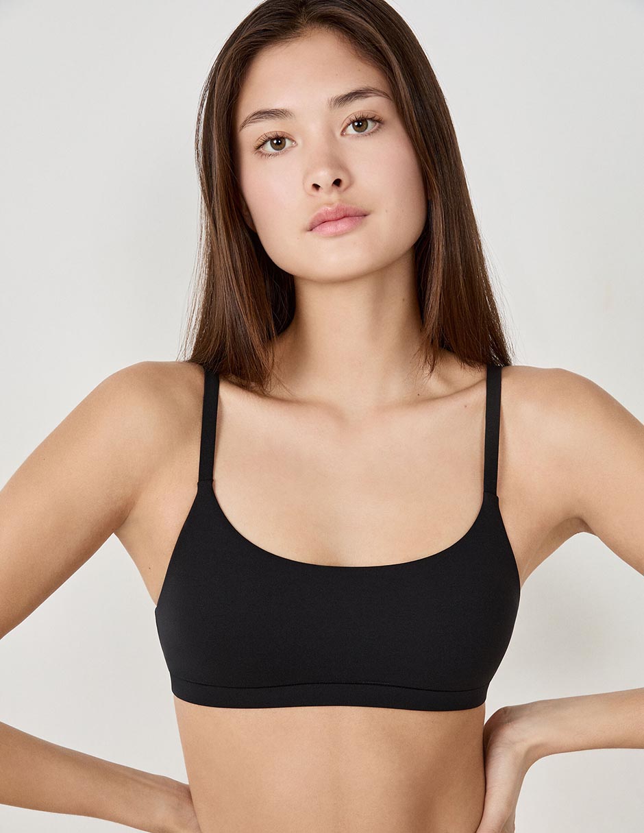 Brassiere demi copa preformada para mujer 4