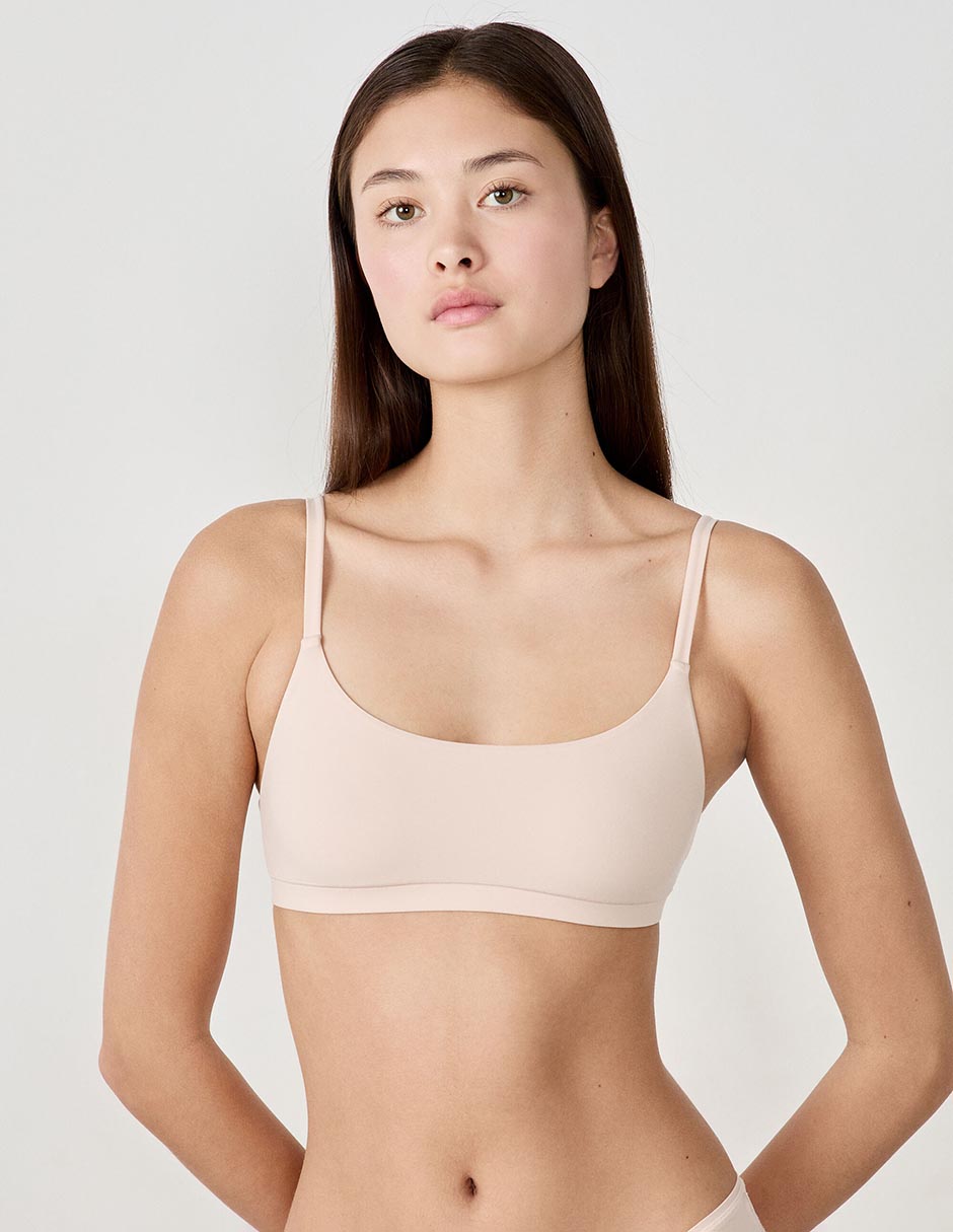 Brassiere demi copa preformada para mujer