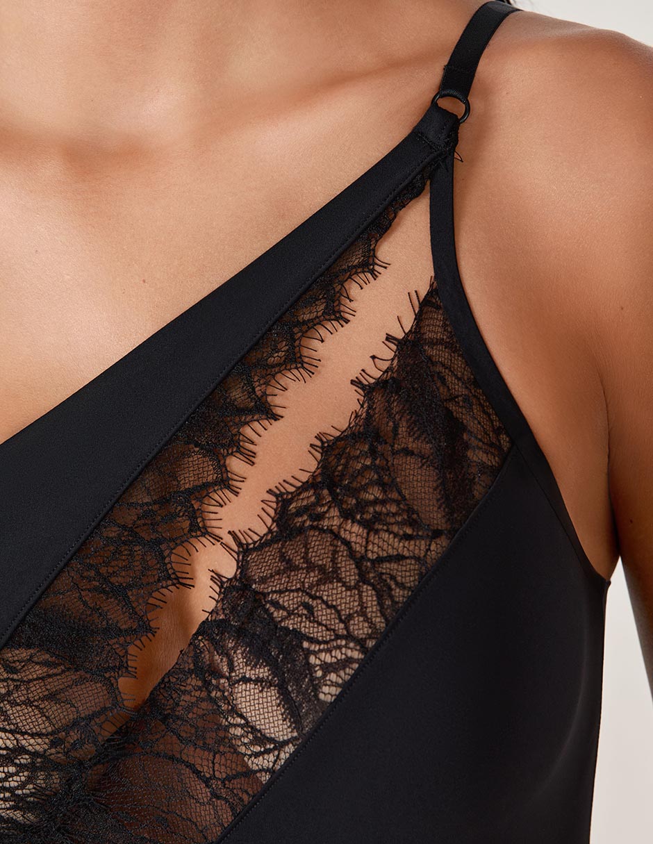 Body cuello asimétrico escote medio para mujer 4