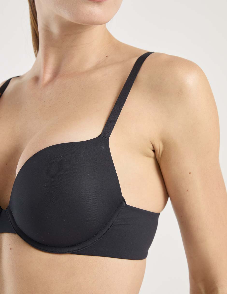 BRASSIERE INVISIBLE, 32A, NEGRO