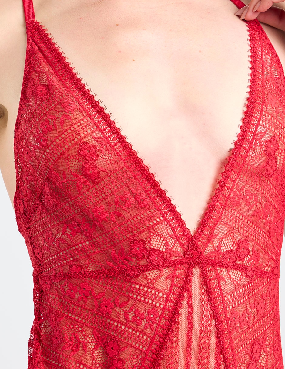 Body escote V para mujer 4