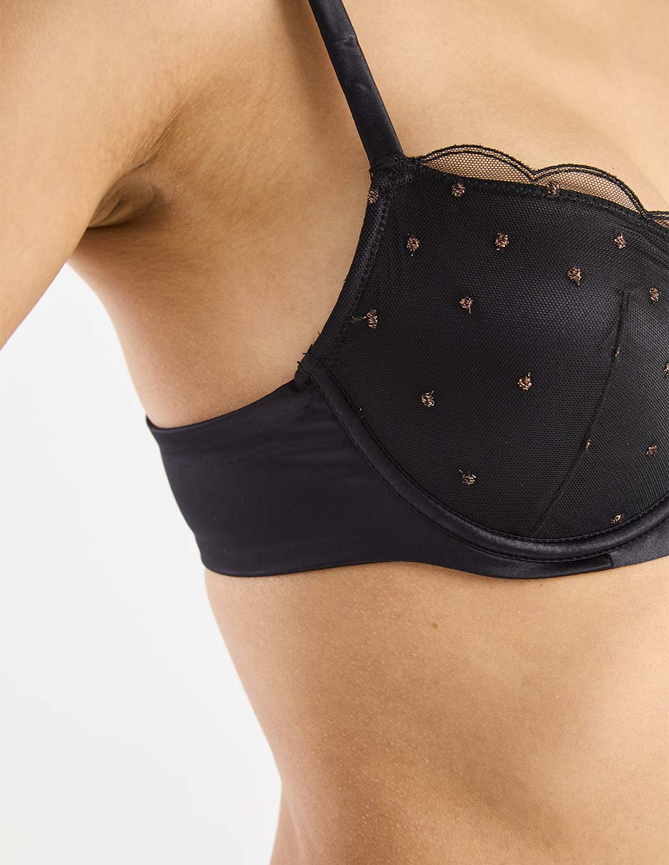 Brassiere demi  copa preformada para mujer 4