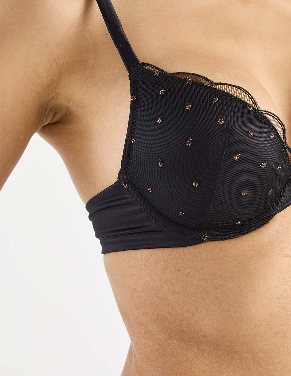 Brassiere demi con copa para mujer 4