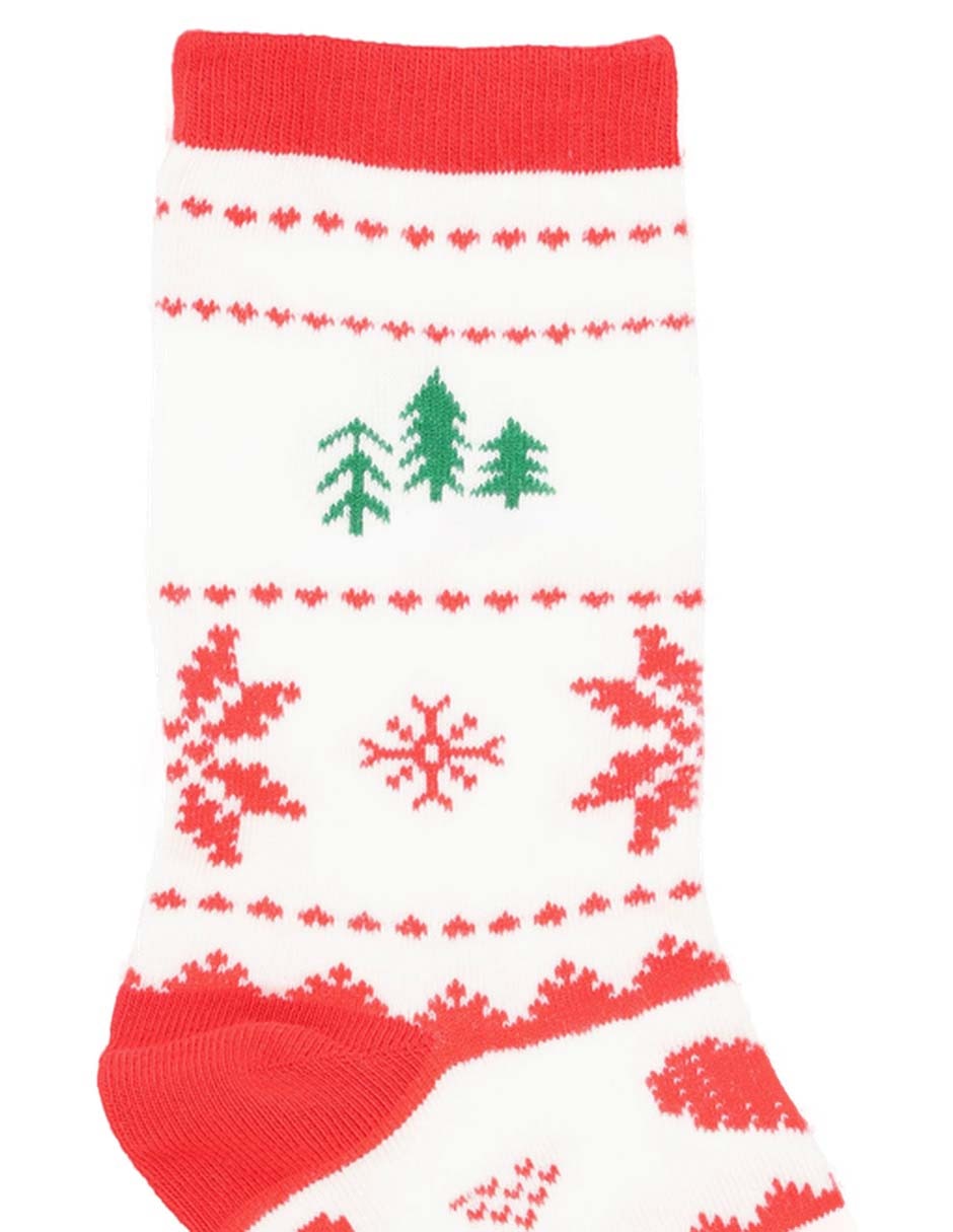 Calcetín navideño de algodón para mujer 2