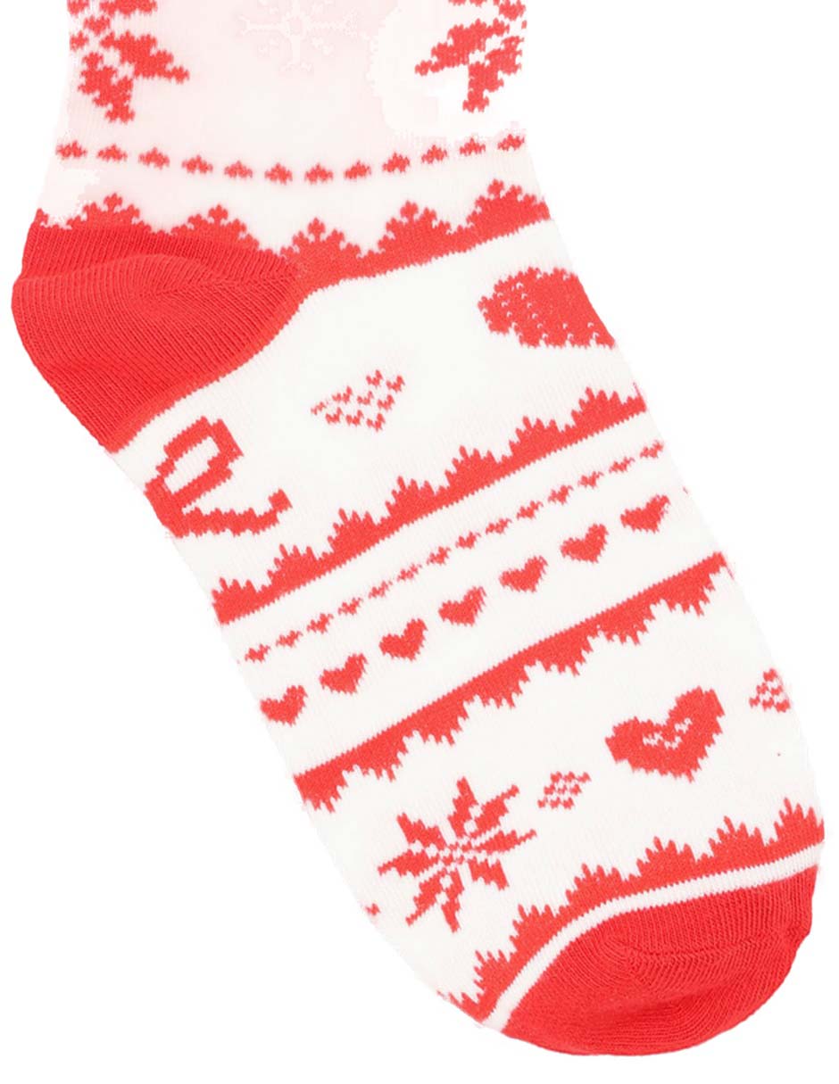 Calcetín navideño de algodón para mujer 3