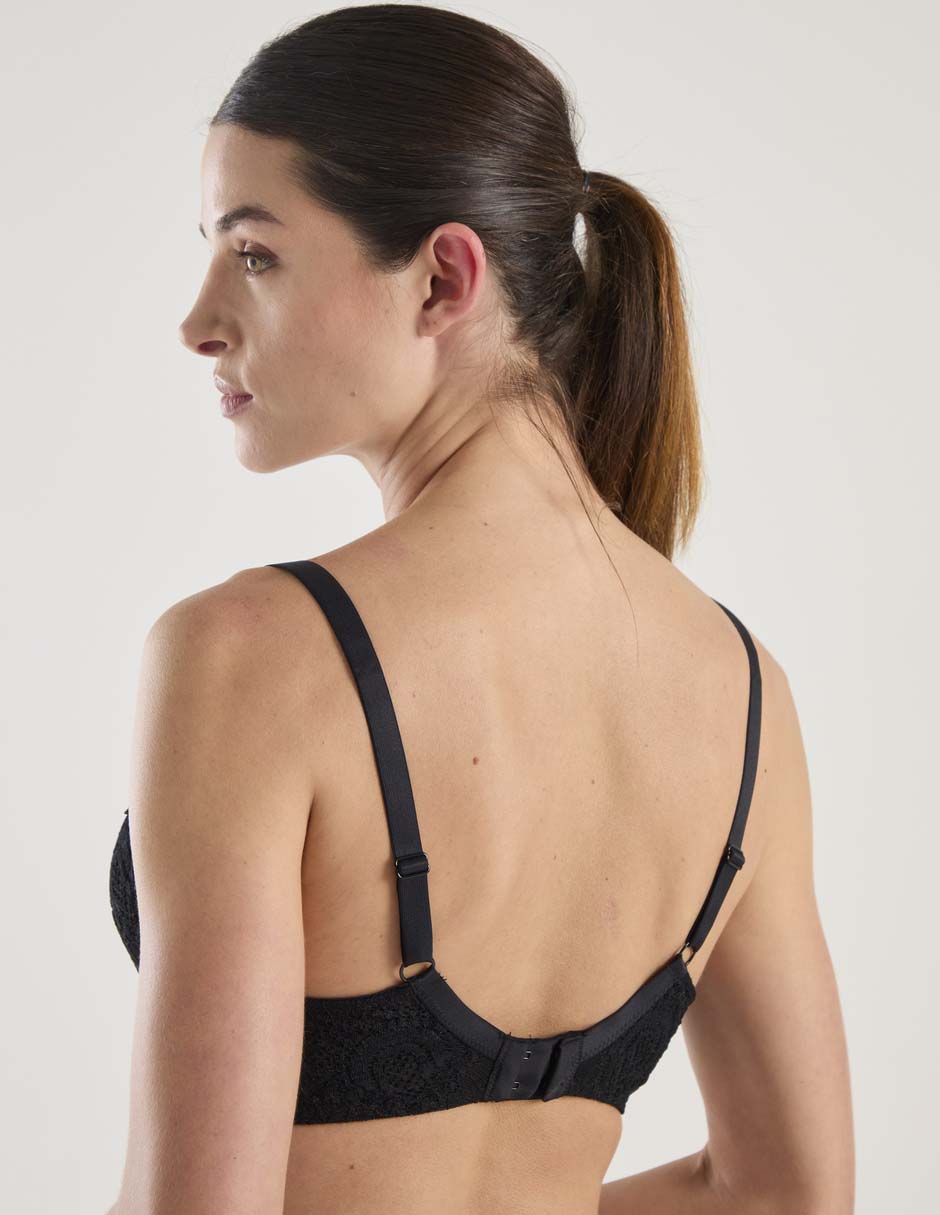 Brassiere demi con copa para mujer 3
